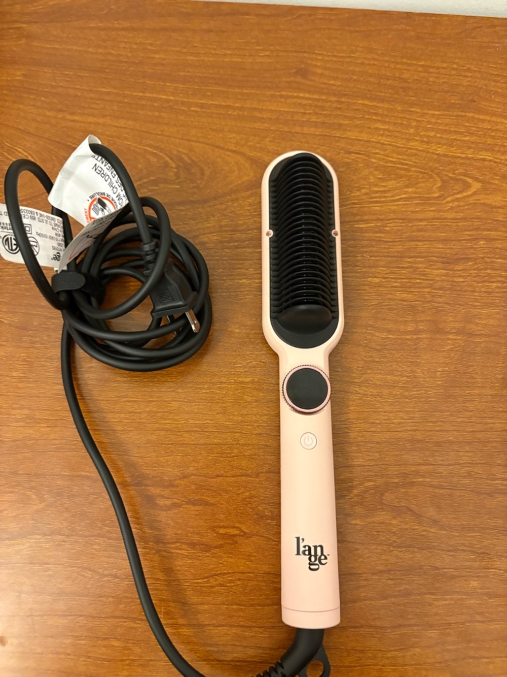 l'ange Pink Ceramic Hair Straightening Brush